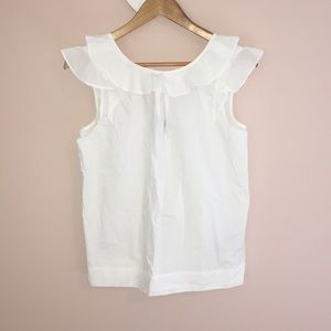 J. Crew Cotton Ruffle Blouse